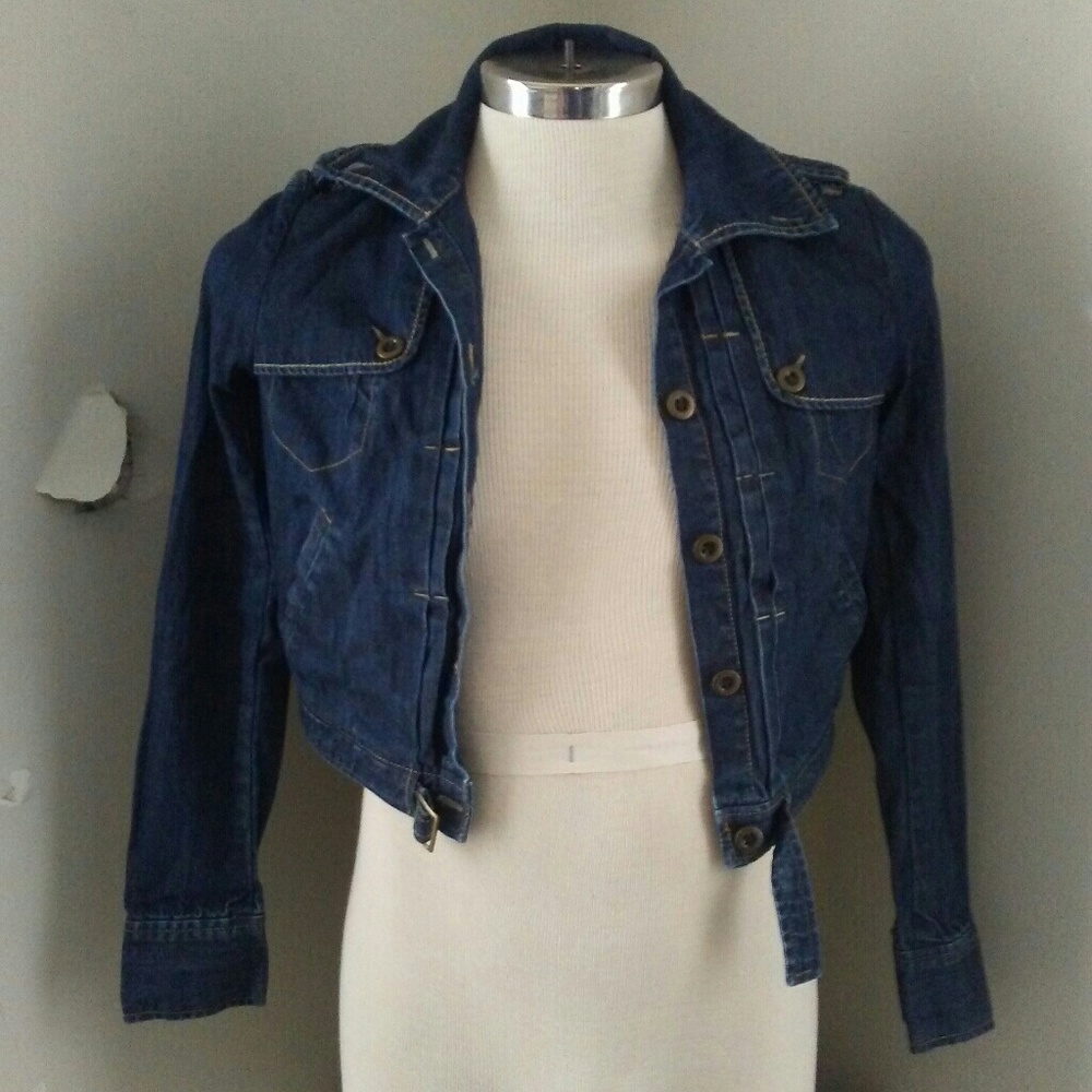 Navy blue jean jacket